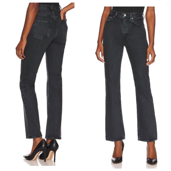 Agolde Denim - NWT AGOLDE High Rise Organic Denim Vintage Black Boot Cut Jeans , Size 30